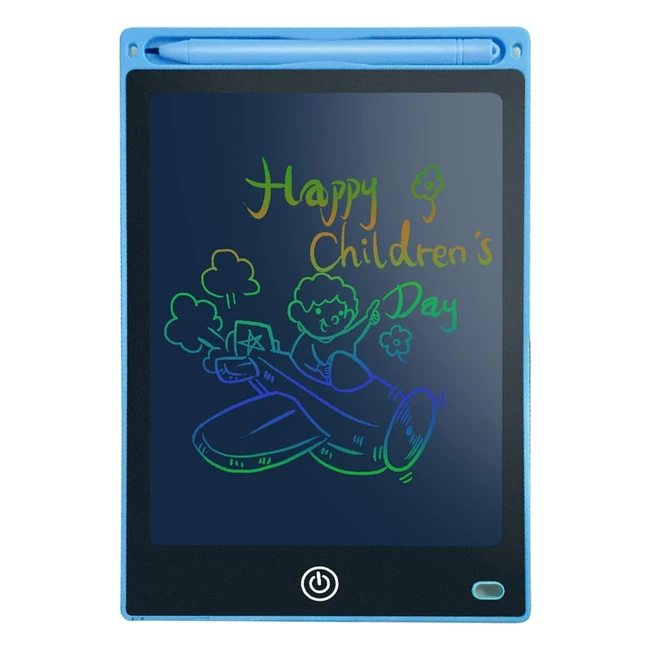 Tablette dessin enfant 85 pouces - Écran LCD réutilisable - Idéal pour les enfants de 3 à 7 ans - Bleu