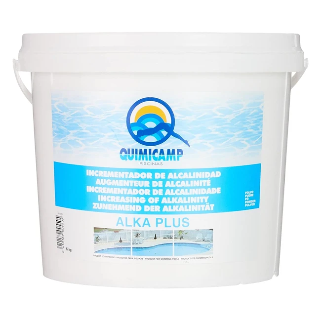 Quimicamp Alka Plus Antical para Piscina 6kg - Estabiliza pH y Alcalinidad