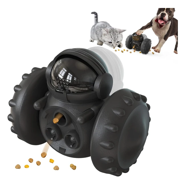 Alimentador de Comida para Perros Aresvrgo - Juguete Interactivo - Comedero Lento - Entrenamiento IQ - Perros Pequeños y Medianos - Negro