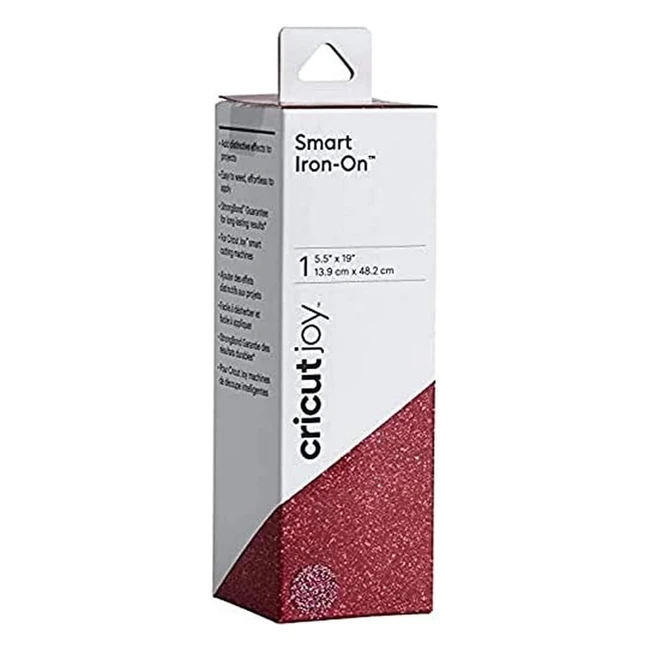 Cricut Smart IronOn Glitter PVC Pink - Referenza 4 - Ideale per Abbigliamento e 