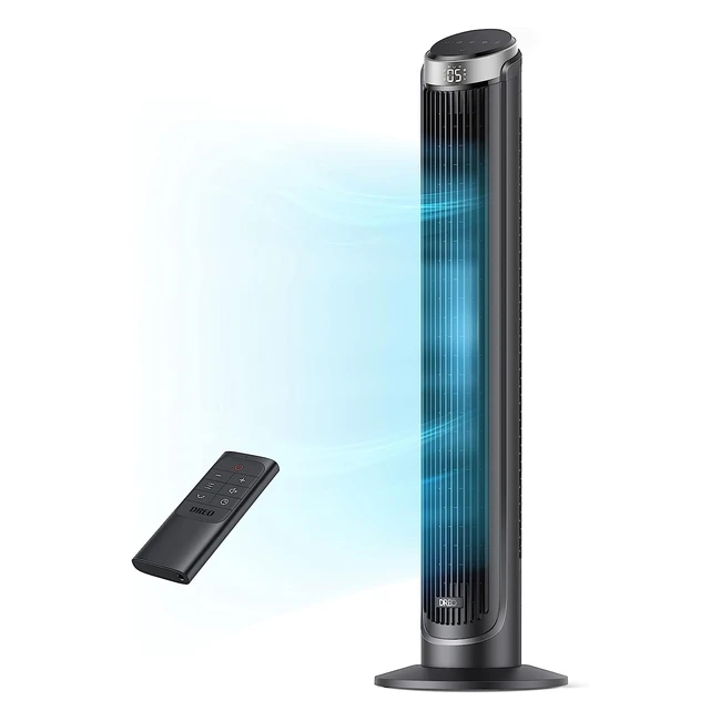 Dreo Tower Fan 5 Speeds Cooling Quiet Fan for Bedroom 90 Oscillating Standing Bl