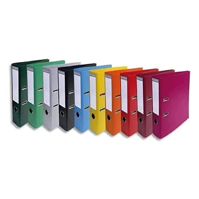Exacompta Ref 53054E Premtouch PVC Lever Arch File - 320x290mm - 2 Rings - Holds A4 Documents - 50mm Spine