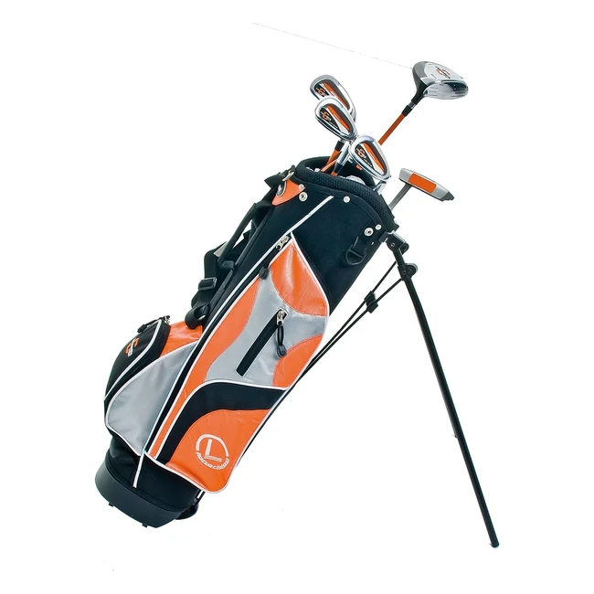 Junior Challenger Golf Set - Complete with Driver, 3 Irons, Putter, Stand Bag, and Head Cover