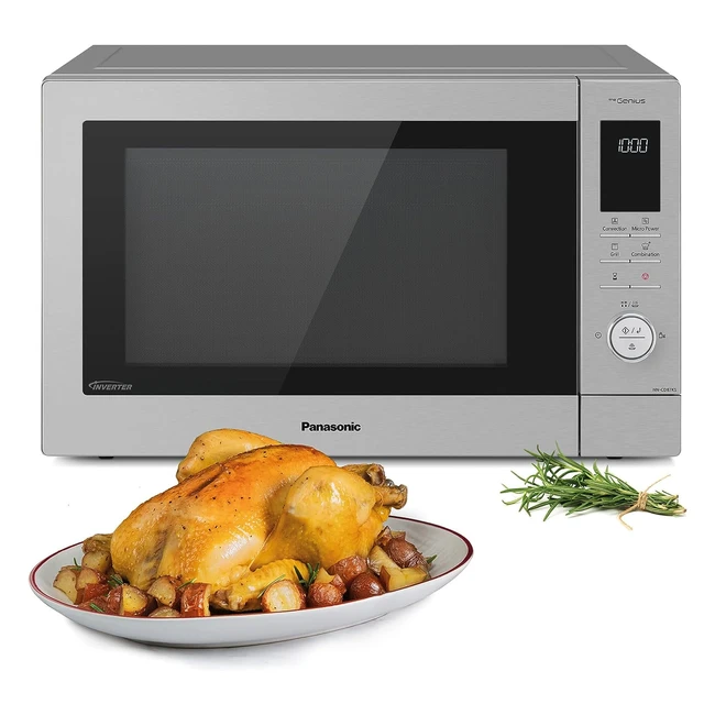 Panasonic NNCD87KSBPQ Combination Microwave Oven 34L Turntable 1000W Inverter - Fast Cooking, Genius Sensor, Compact Design