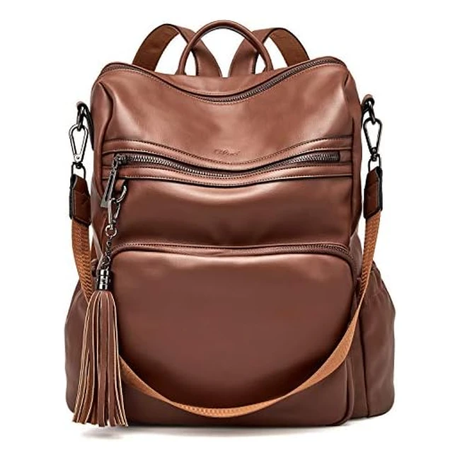 Cluci Backpack Purse for Women - Fashion Leather Designer Travel Bag - Large Sho