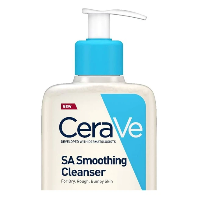 CeraVe SA Smoothing Cleanser 473ml - Dry, Rough, and Bumpy Skin - With Salicylic Acid