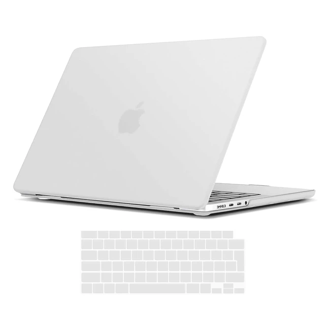 Coque Tecool pour MacBook Pro 16 pouces 2023 2021 A2780 A2485 - Protection rigide mince et clavier AZERTY en silicone
