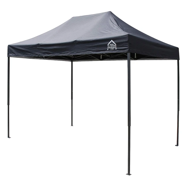 Gazebo pop up negro 3x2m, totalmente impermeable, marca All Seasons, referencia XYZ, ideal para playa y picnic