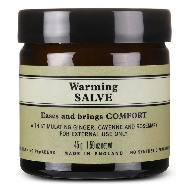 Organic Warming Salve with Ginger  Rosemary Oil Extracts - Neals Yard Remedies