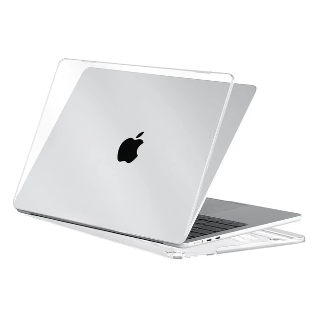 Coque eoocoo pour MacBook Air M2 15 pouces A2941 avec Touch ID et écran Retina 153 - Protection rigide en plastique transparent