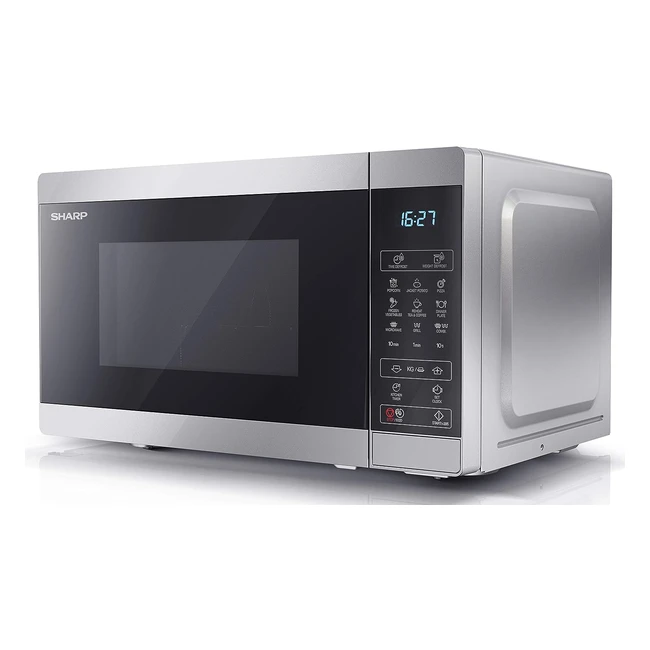 Sharp YCMG02US Compact 20L 800W Digital Microwave with 1000W Grill - 11 Power Le