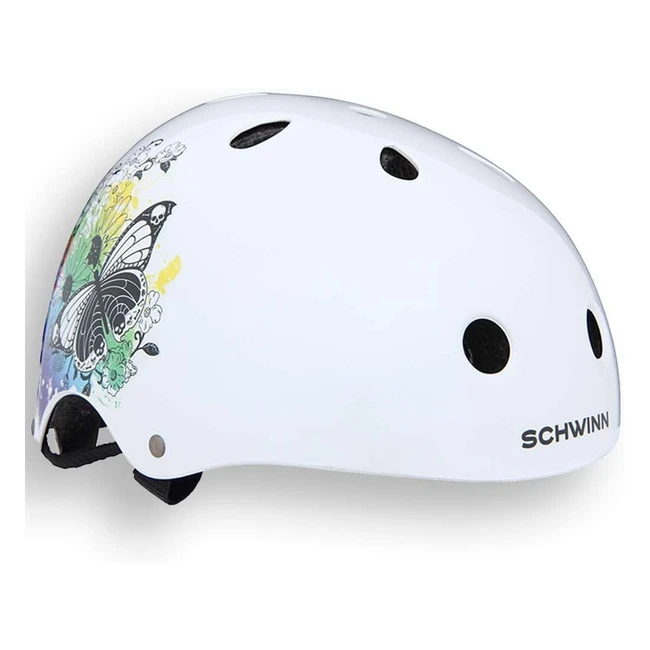 Schwinn BMX Bike Helmet for Kids - Ages 8 and Up - Great for Scooters, Skateboards, and Bicycles - Suggested Fit 54-58 cm