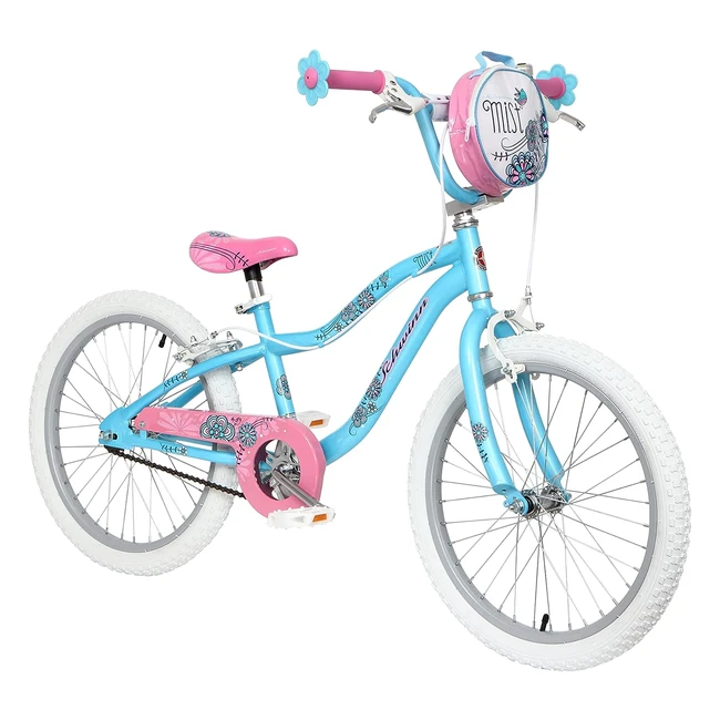 Schwinn Mist Kids Bike - Blue/Pink Flower Design - 20 Inch Wheels - Ages 6-13 - #122152CM