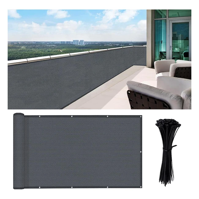 Frangivista balcone Heng Feng 75x600cm HDPE, protezione UV e resistente al vento