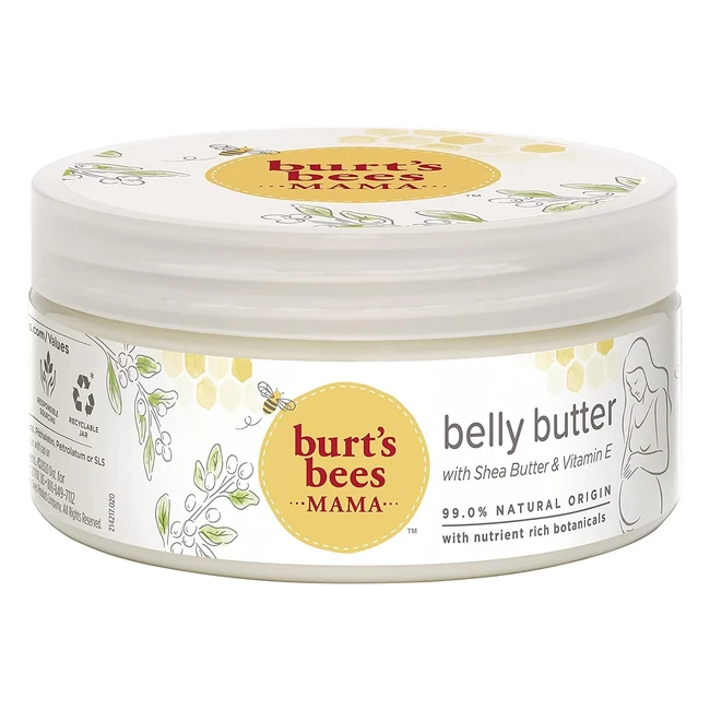 Burt's Bees Stretch Mark Cream - Nourishing Shea Butter, Vitamin E - 185g
