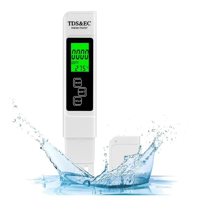 Misuratore TDS Digitale Flintronic - Tester Acqua Qualità LCD - Precisione di Lettura - Per Acqua Potabile, Piscina, Coltura Idroponica, Acquario