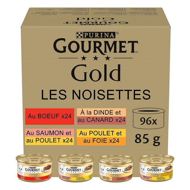 Nestlé Purina Gourmet Gold Delicate Appetizers in Sauce - 96er Pack (96 x 85 g)