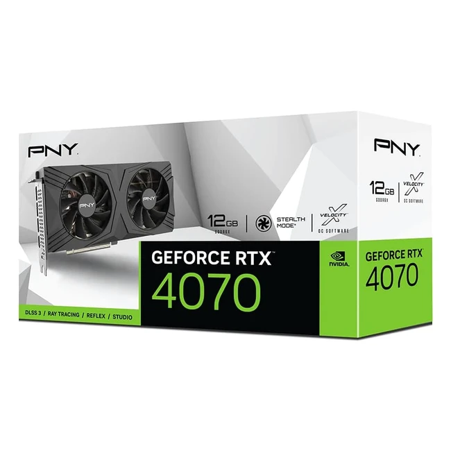 PNY Scheda Grafica GeForce RTX4070 12GB Verto Dual Fan DLSS 3