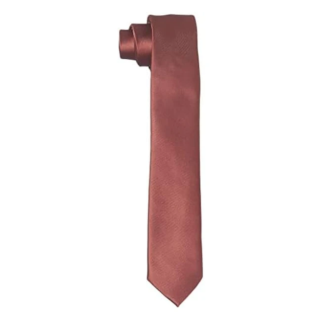 Cravatta da uomo sottile Hikaro realizzata a mano effetto seta 6 cm