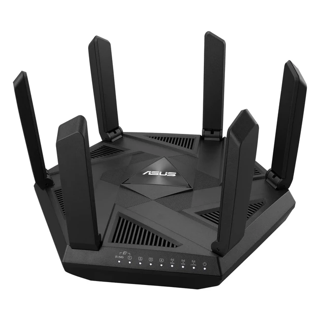 ASUS RT-AXE7800 Tri-Band WiFi 6E 802.11ax Router, 6 GHz Band, AIProtection Pro, 25G Port, Link Aggregation, AiMesh