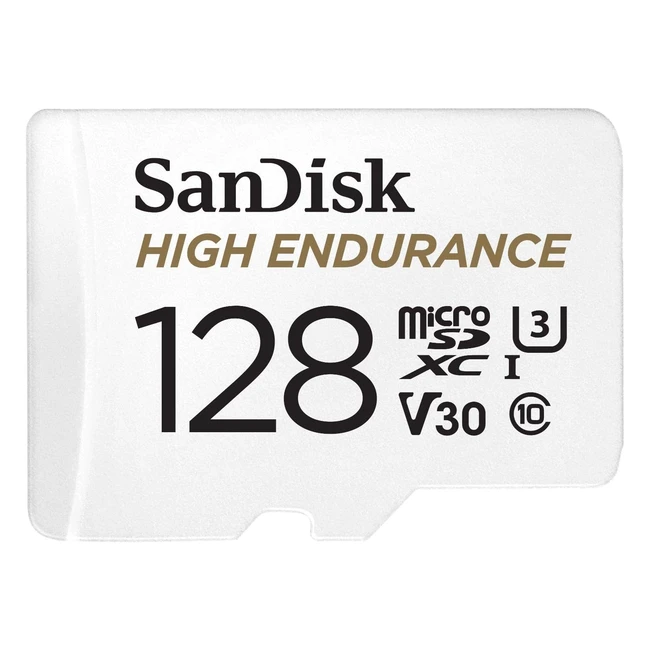 SanDisk High Endurance MicroSDXC Speicherkarte 128 GB - Adapter für Dashcams und private Überwachungskameras