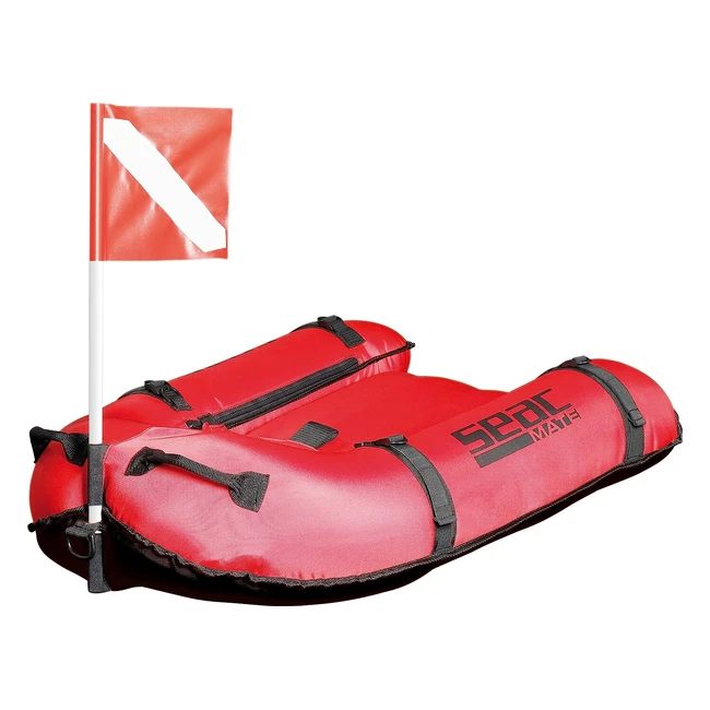 Seac Sea Mate Gangway Inflatable Board - Red | Reference: [Reference Number] | Large Capacity Pocket | Polyester 420 | 3 Air Chambers PVC