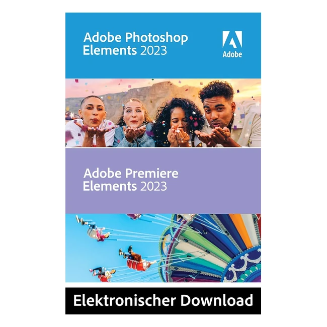 Adobe Photoshop Elements 2023 & Premiere Elements 2023 - 1 Gerät, 1 Benutzer - PC Aktivierungscode per E-Mail