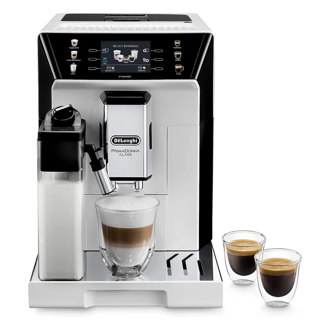 DeLonghi PrimaDonna Class ECAM 55065W Kaffeevollautomat mit Lattecrema Milchsystem