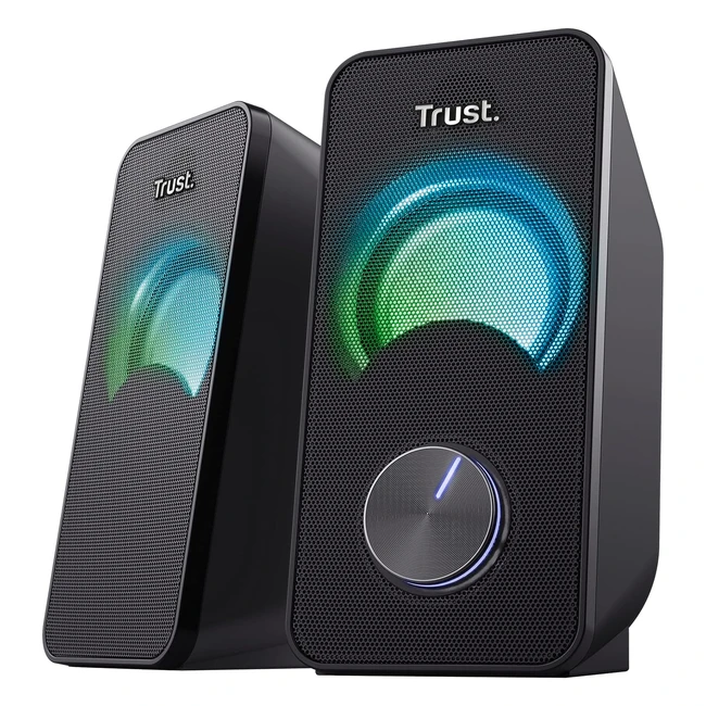 Trust Arys Compact RGB 20 Set Altoparlanti LED 12W Nero - Alta qualit audio e 