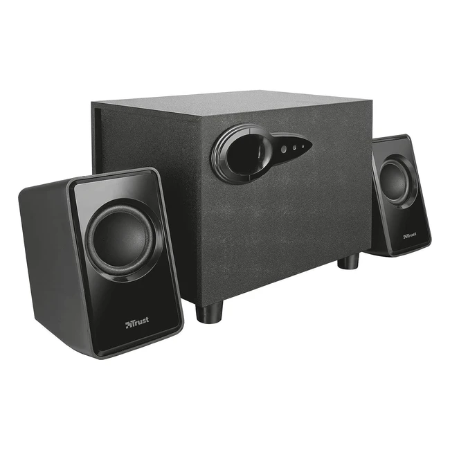 Trust 20442 Avora 21 PC Speakers with Subwoofer - USB Powered - 18W - Black