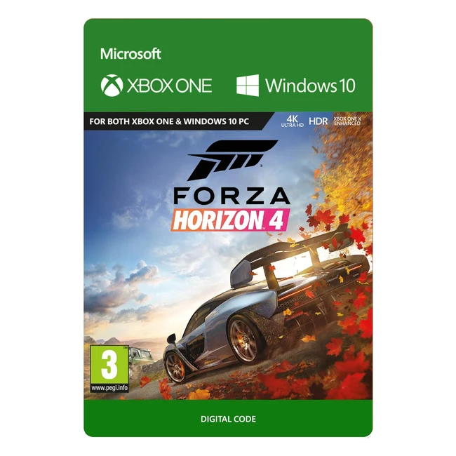 Forza Horizon 4 Standard Edition - Xbox One/Win 10 PC - Download Code
