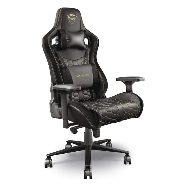 Trust Resto Gaming Stuhl ergonomisches Design hochwertiges PU-Leder verstellb
