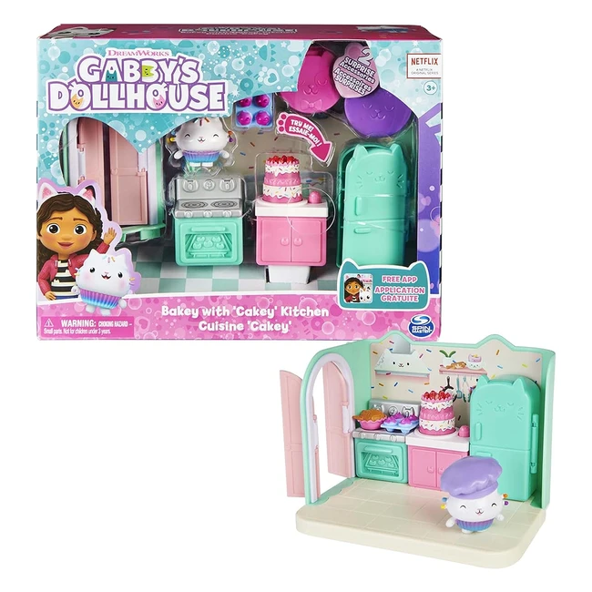 Gabby's Dollhouse - Playset de luxe La Cuisine de Petit Chou - 1 figurine - Accessoires
