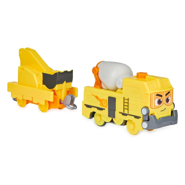 Train motorisé Brock Mighty Express avec outil et wagon de cargaison - Jouet enfant 3 ans+