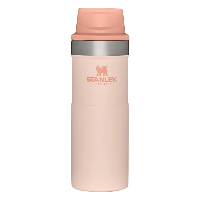 Stanley Classic TriggerAction Travel Mug 16oz - Keeps Drinks Hot for 7 Hours - Limestone