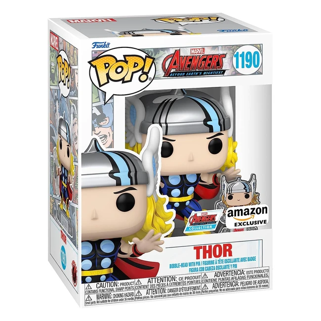 Funko Pop Marvel A60 Comic Thor con Pin de Esmalte - ¡Colecciona Ahora!