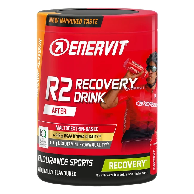 Enervit R2 Recovery Drink - Integratore Gusto Arancia - Recupero Post Allenamenti Intensi - Tiamina e Vitamina B6 - 400g