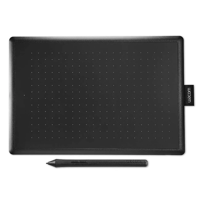 One by Wacom Pen Tablet fr Windows Mac Chromebook mittelgro schwarzrot d