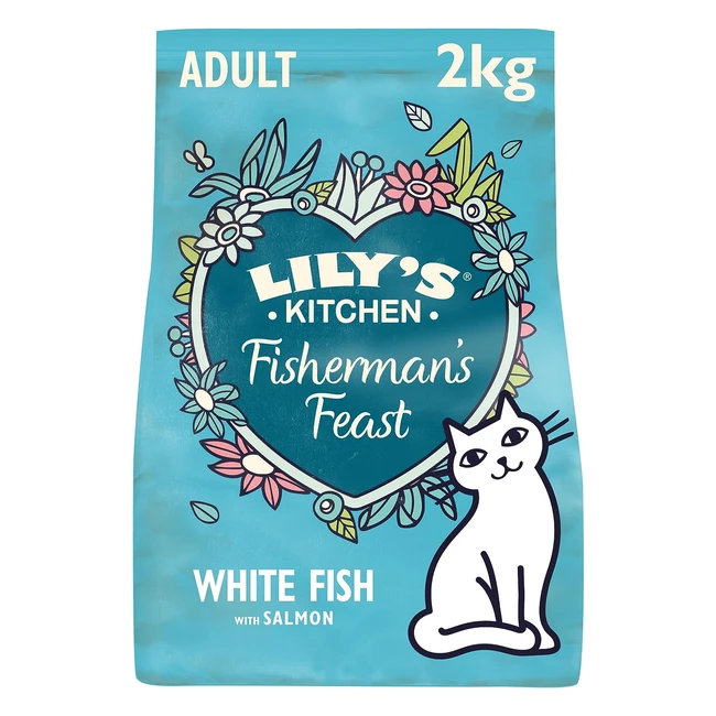 Crocchette Lily's Kitchen per Gatti Adulti 2kg - Festa del Pescatore con Pesce Bianco e Salmone