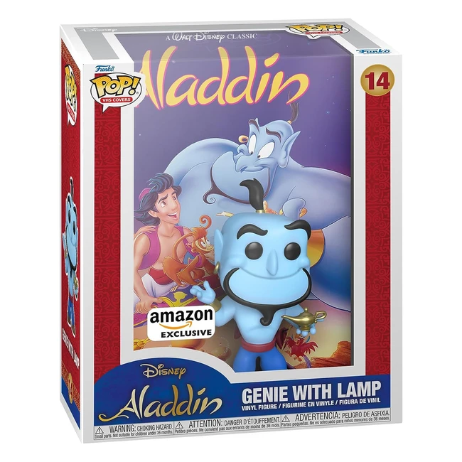 Funko Pop VHS Cover Disney Aladdin Exclusiva Amazon - Figura de Vinilo Coleccionable