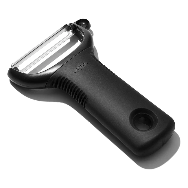 OXO Good Grips Y Peeler - Black, 14H x 9 34W x 34L, 6mm x 248mm x 19mm - Peel with Ease!