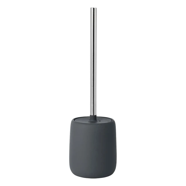 Blomus Sono Toilet Brush - Ceramic/Plastic/Silicone - Magnet - Height 39cm - Diameter 11cm