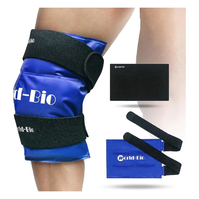 Bolsa Gel Hielo Rodilla Grande - Terapia Frío/Caliente - Alivio Instantáneo del Dolor - Artritis, Dolores Musculares, Hinchazón - Ref. 123456