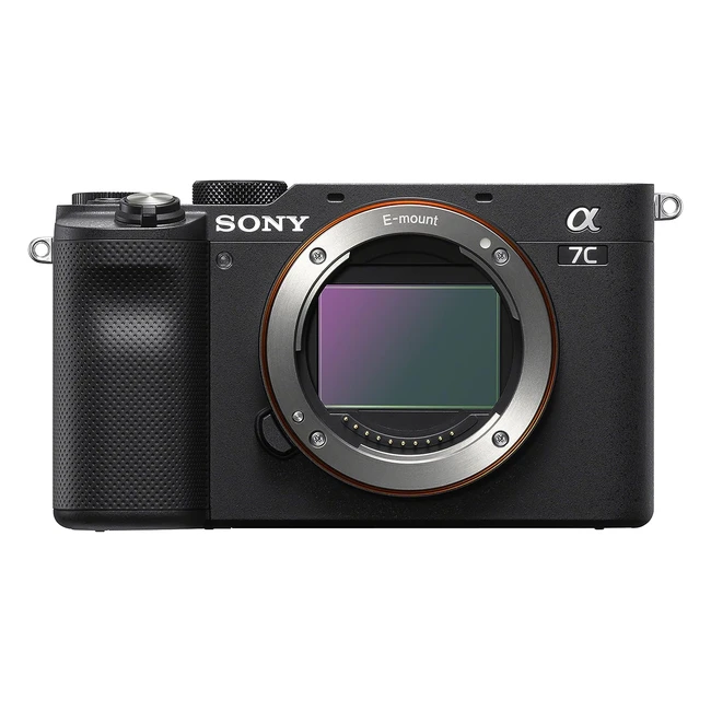 Sony Alpha 7C - Spiegellose Vollformat-Digitalkamera, ILCE7C, 24,2 MP, 7,5 cm (3 Zoll) Touch-Display, Echtzeit-AF, 5-Achsen-Bildstabilisierung, Schwarz
