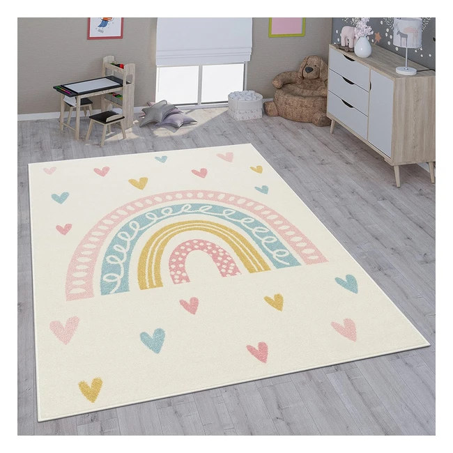 Tappeto per Bambini Paco Home - Motivi e Dimensioni Diverse - 120x160 cm - Colore Crema