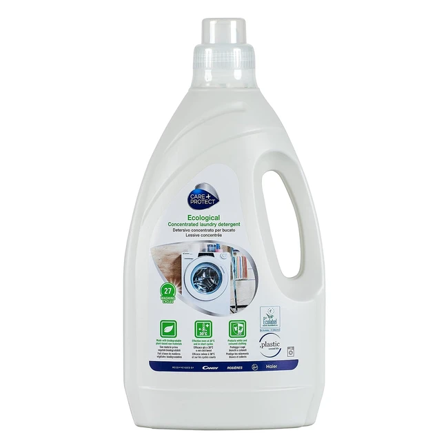 Eco-Friendly Laundry Detergent by Care & Protect | Biodegradable & Hypoallergenic | 15L for 27 Washes
