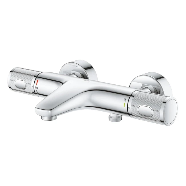 Grohe Precision Feel Wall Mounted Exposed Thermostatic Bath Mixer - CoolTouch Technology - Chrome