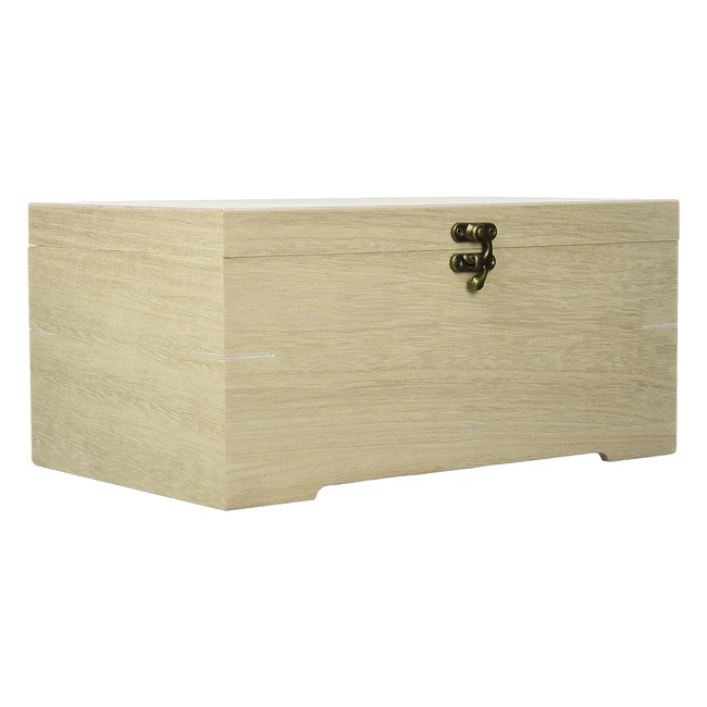 Cofre de madera Rayher 62196000 - 28x18x135 cm - Bandeja 6 compartimentos