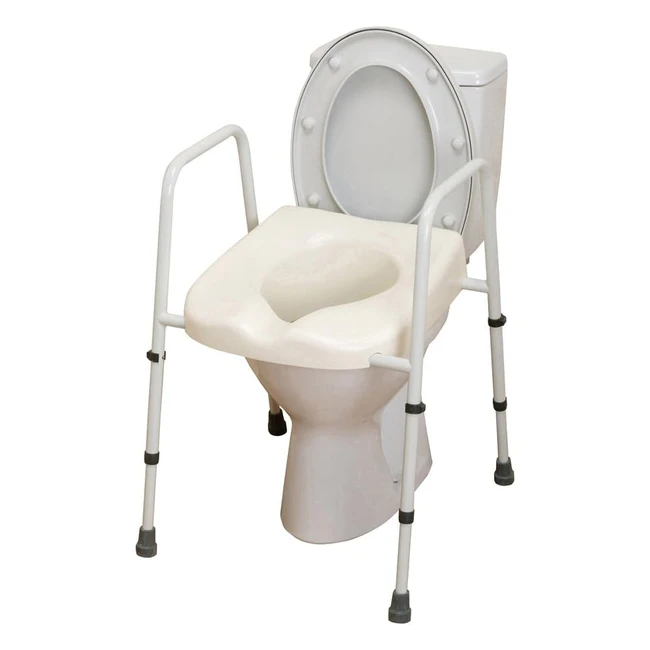 NRS Healthcare M66625 Mowbray Toilet Seat and Frame - Lite Standard Width - Pre 