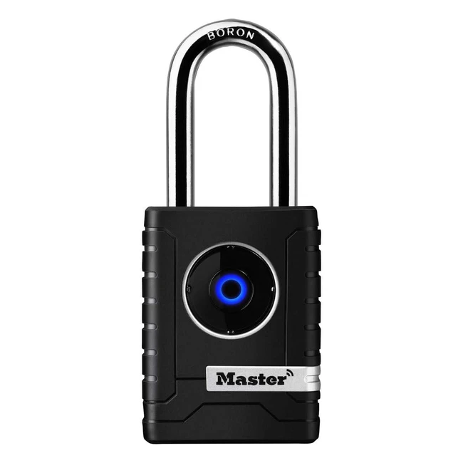 Master Lock 4401EURLHEC Bluetooth Smart Padlock - Outdoor Long Shackle - Profess